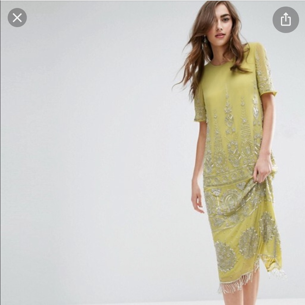 ISO ASOS embellished border T-shirt dress